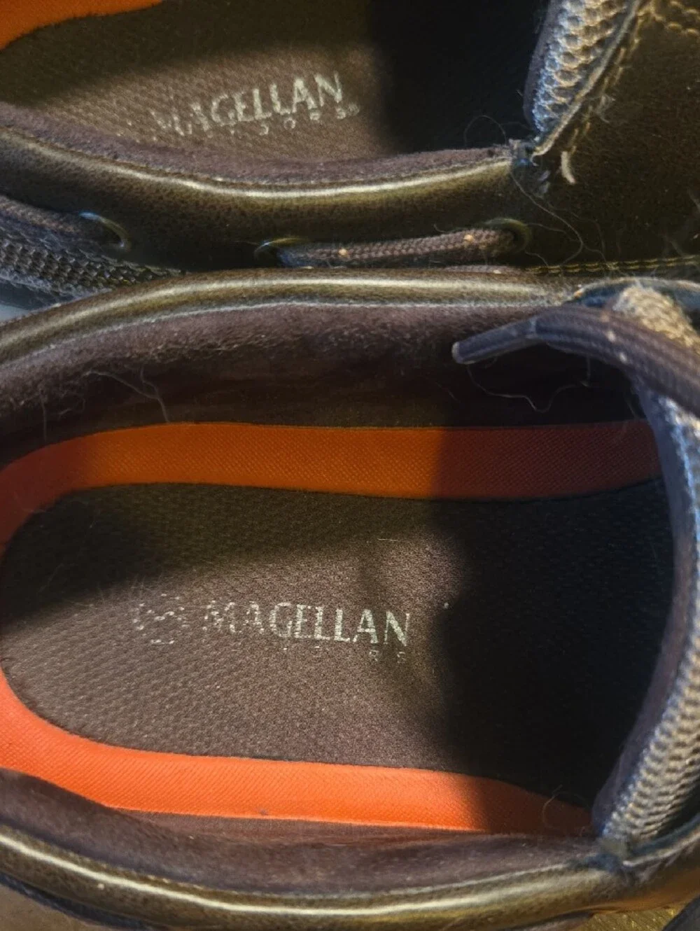 Mens Magellan Outdoors Dark Brown Lace-Up Boat Shoes